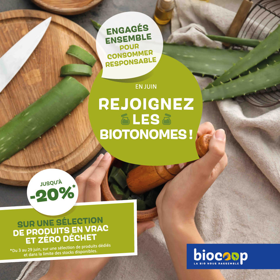 Juin : mois de la consommation responsable chez Biocoop !