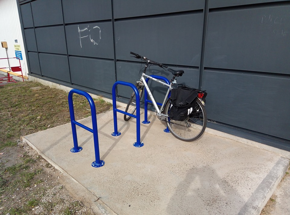 Le parc à vélos est installé !